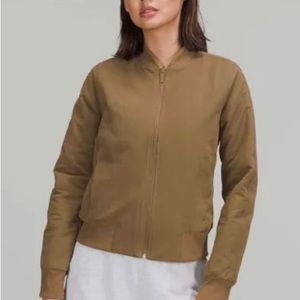 Lululemon non-stop bomber jacket, color artifact, size 4, worn 1 time